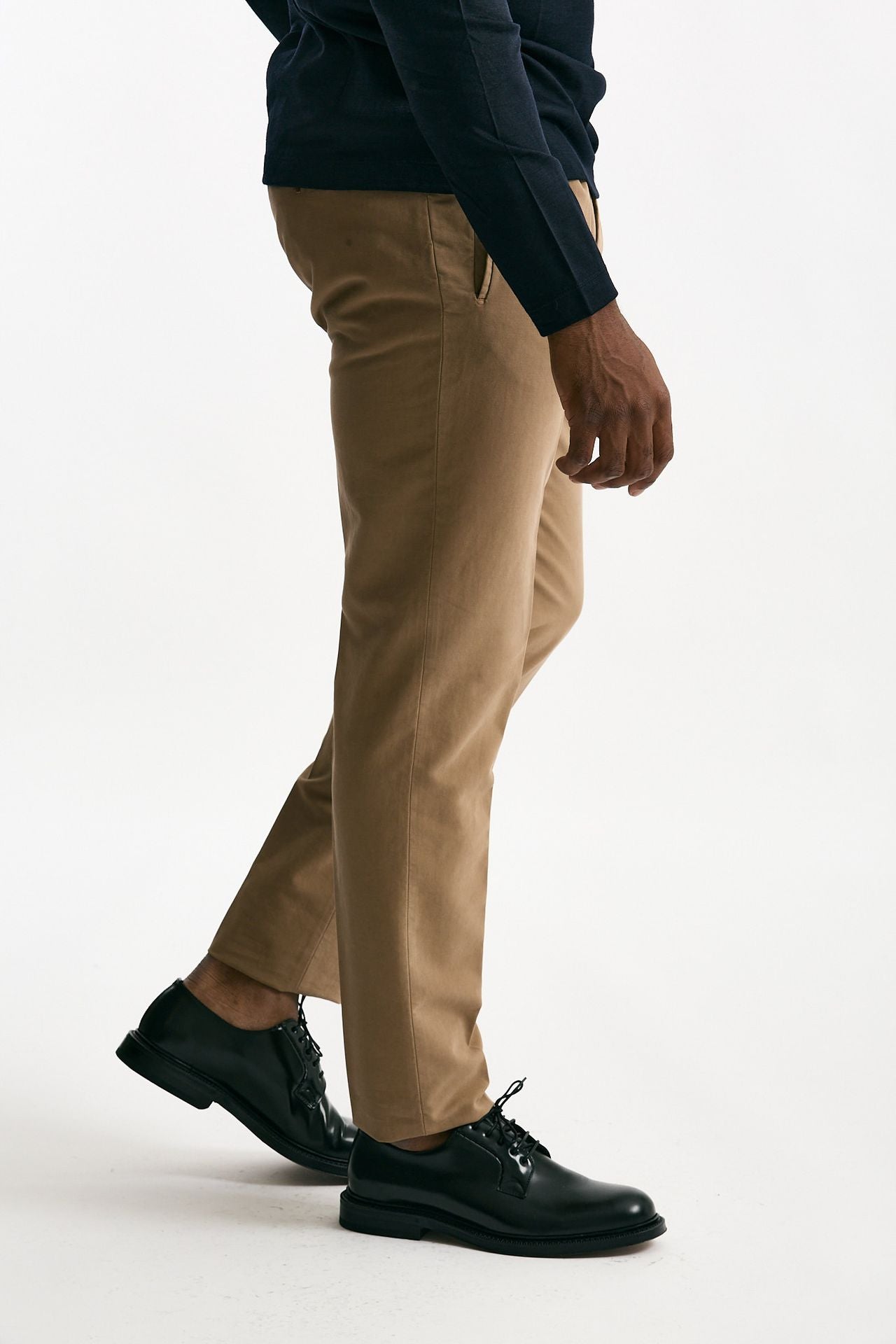 Pantalone in cotone stretch beige uomo Incotex - 4