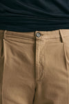 Pantalone in cotone stretch beige uomo Incotex - 5
