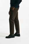 Pantalone in cotone stretch marrone uomo Incotex - 1