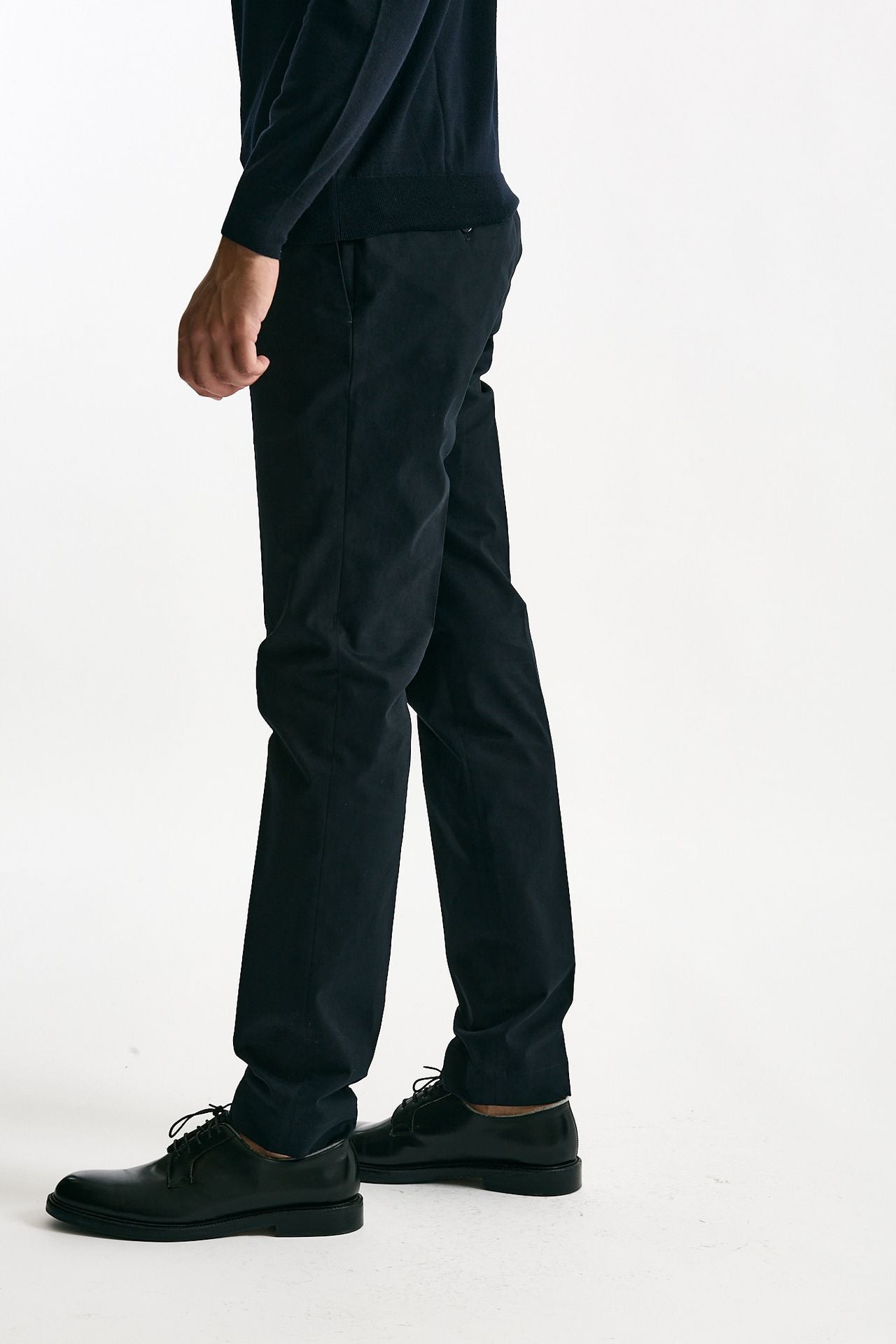 Pantalone in cotone stretch blu uomo Incotex - 2