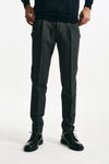 Pantalone in lana stretch grigio uomo Incotex - 2