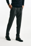 Pantalone in lana stretch grigio uomo Incotex - 1