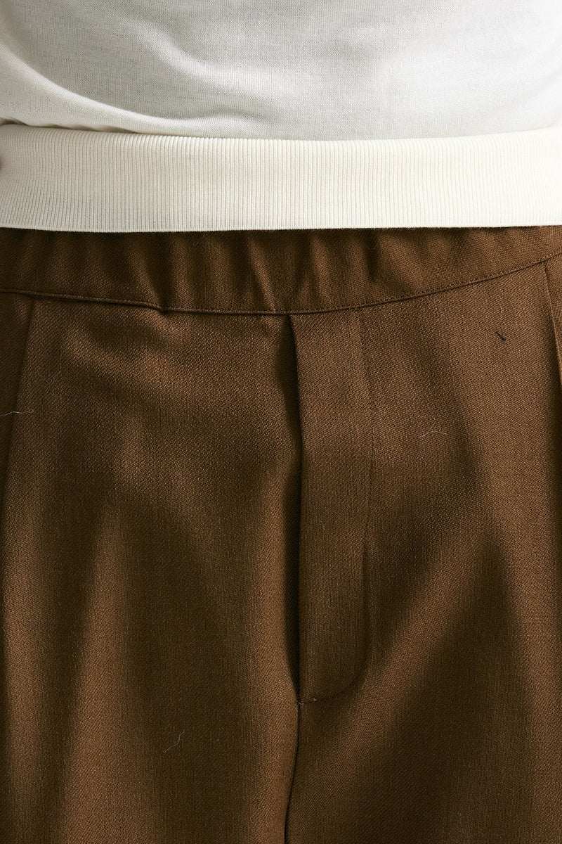 Pantalone in lana ferma cammello uomo Laneus - 7