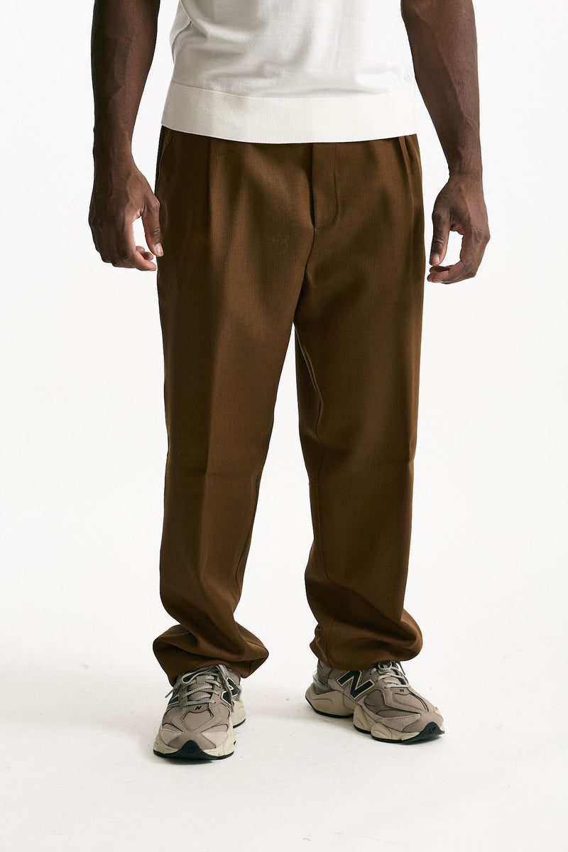 Pantalone in lana ferma cammello uomo Laneus - 2