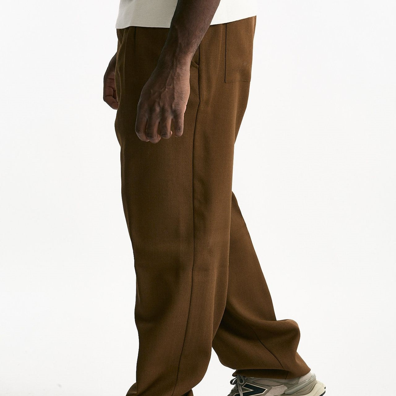 Pantalone in lana ferma cammello uomo Laneus - 8