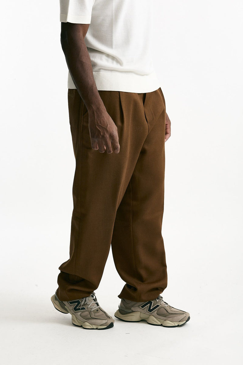 Pantalone in lana ferma cammello uomo Laneus - 4