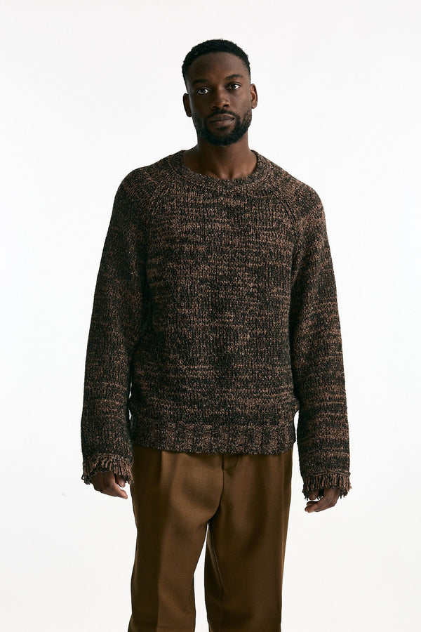 Maglia multicolor moulinè uomo Laneus