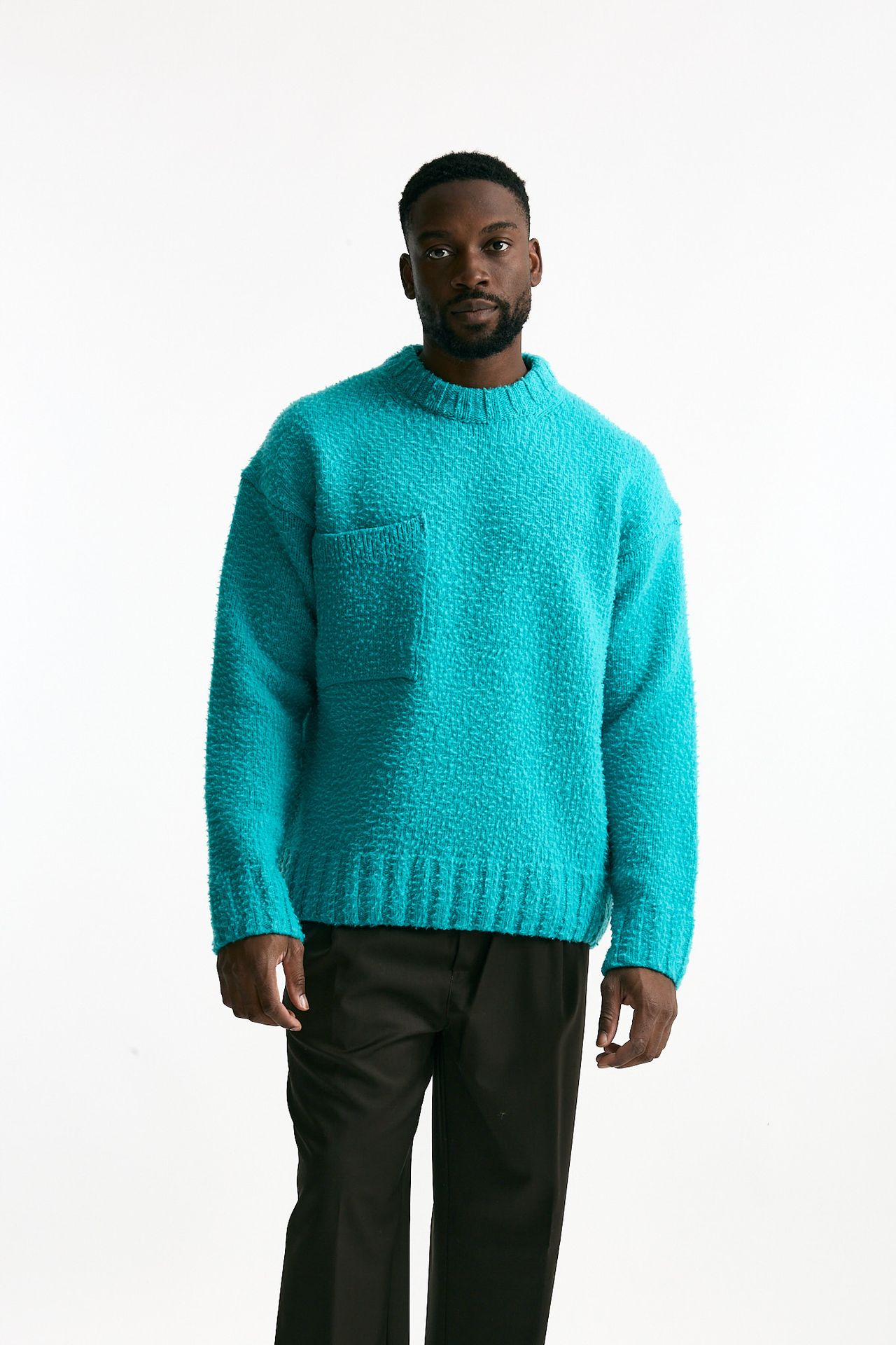 Maglia lana casentino azzurro uomo Laneus - 1