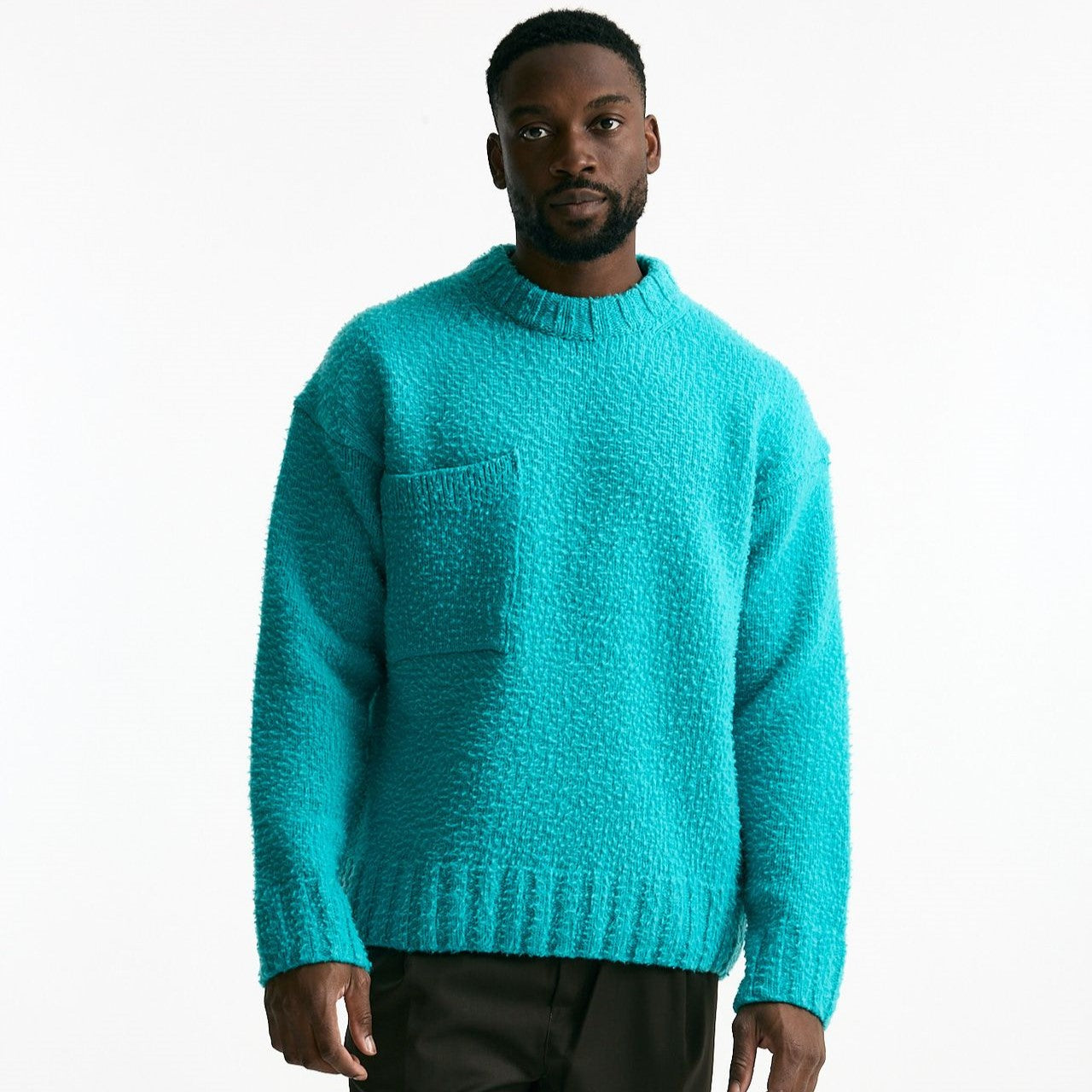 Maglia lana casentino azzurro uomo Laneus - 8