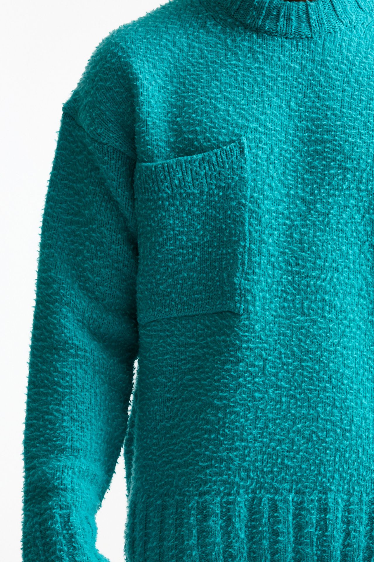 Maglia lana casentino azzurro uomo Laneus - 5