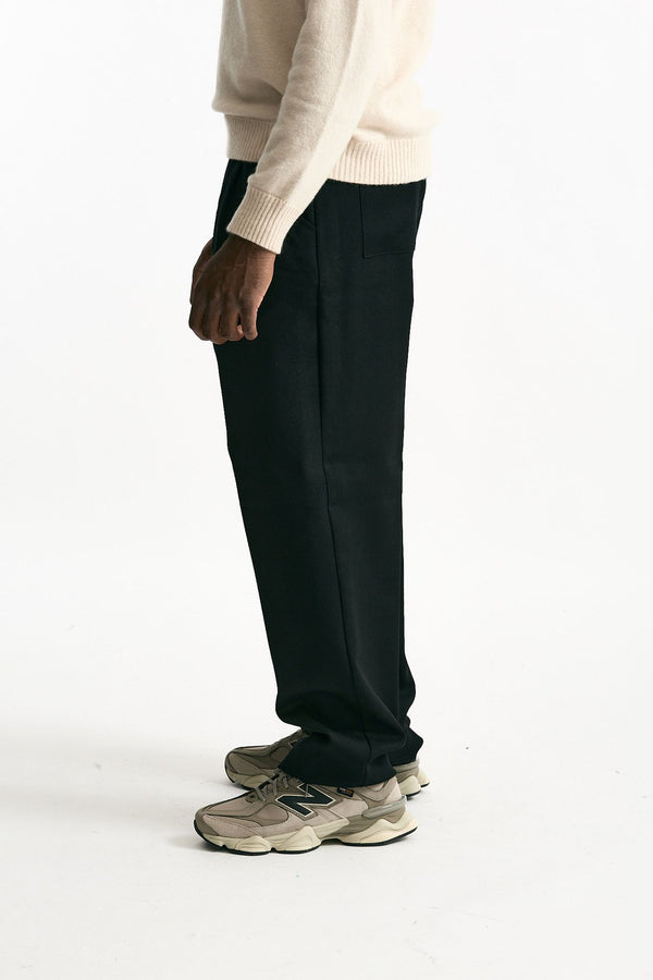 Pantalone in lana ferma nero uomo Laneus