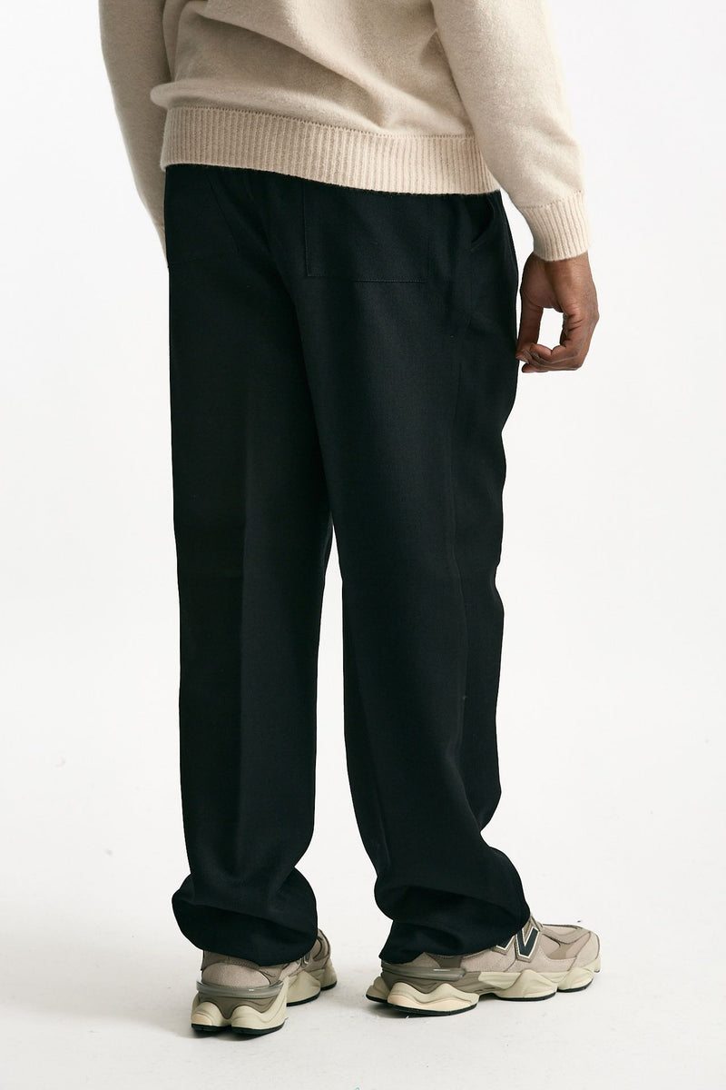 Pantalone in lana ferma nero uomo Laneus - 3