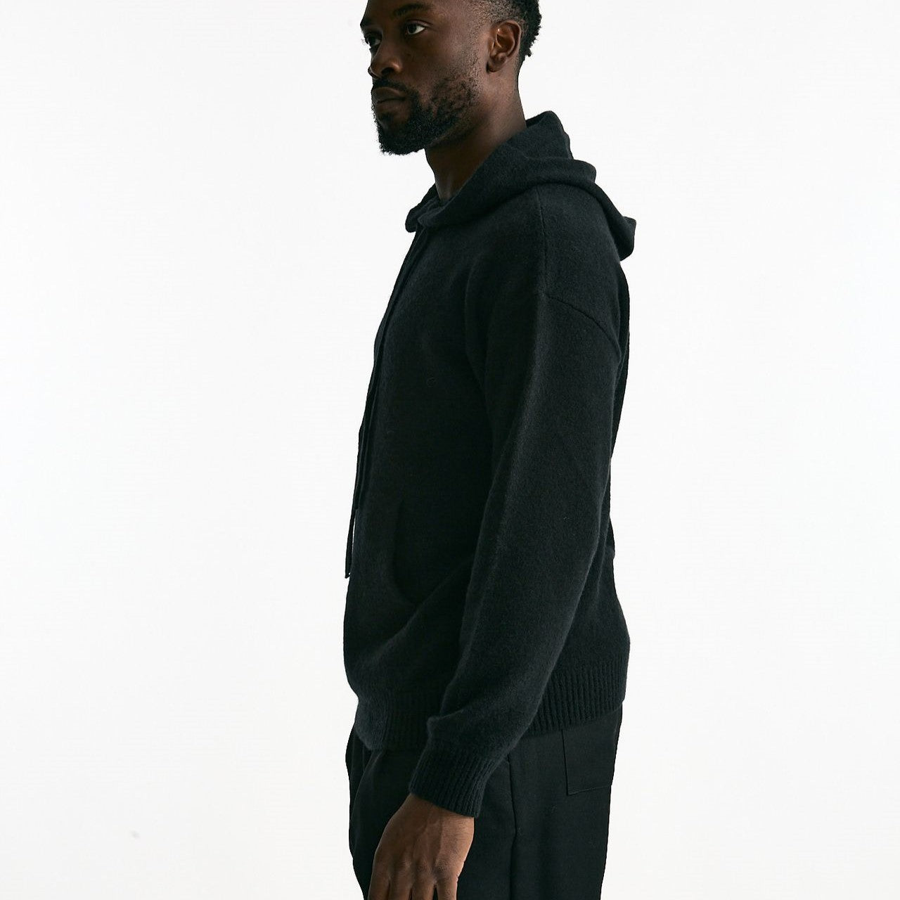 Maglia cashmere nero uomo Laneus - 7