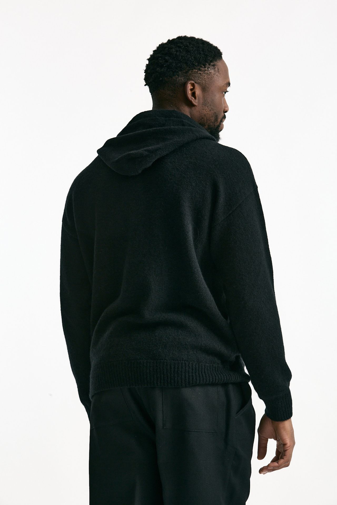 Maglia cashmere nero uomo Laneus - 1