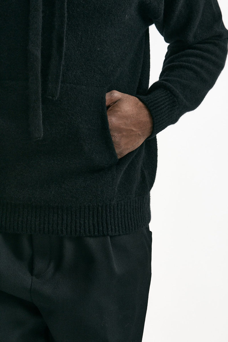 Maglia cashmere nero uomo Laneus - 6
