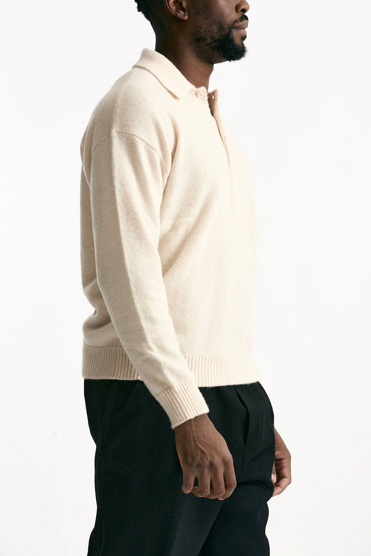 Polo cashmere panna uomo Laneus - 3