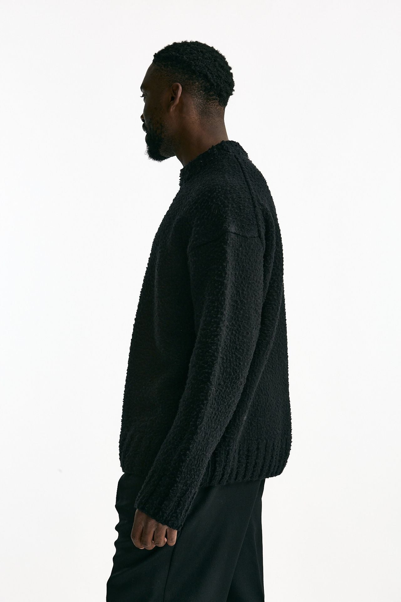 Maglia lana casentino nero uomo Laneus - 2