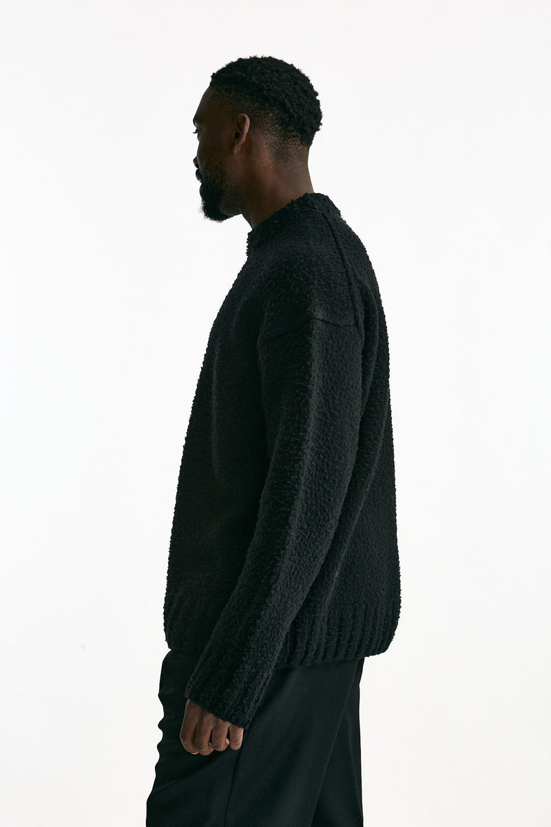 Maglia lana casentino nero uomo Laneus - 2