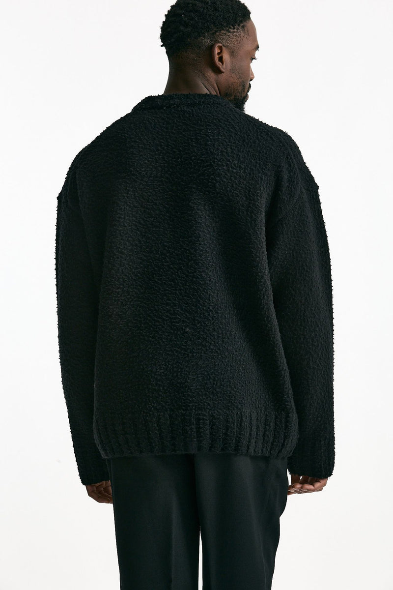 Maglia lana casentino nero uomo Laneus - 3