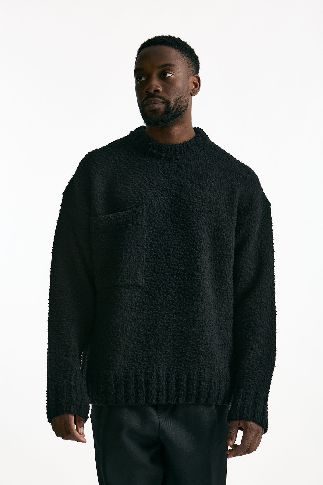 Maglia lana casentino nero uomo Laneus - 5