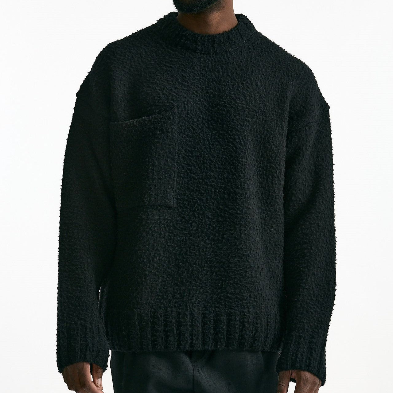 Maglia lana casentino nero uomo Laneus - 8