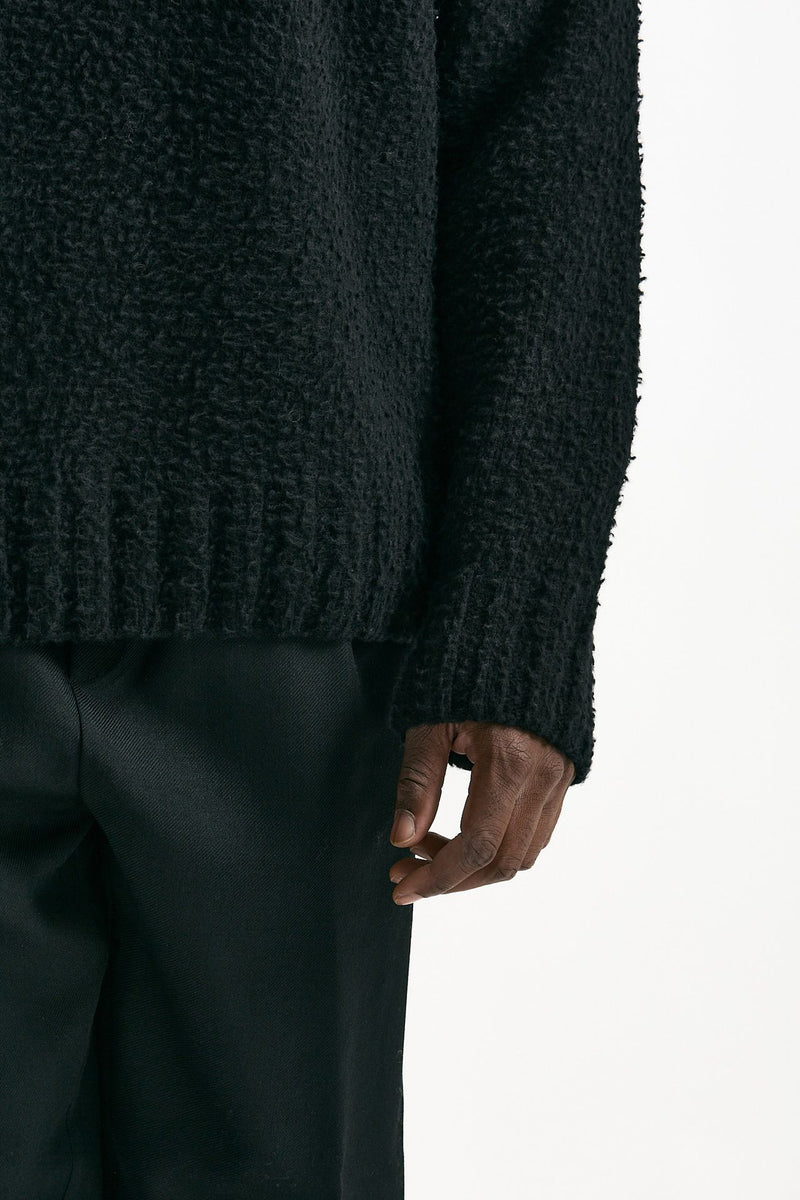 Maglia lana casentino nero uomo Laneus - 7