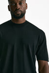 T-shirt lana e cashmere nero uomo Laneus - 5