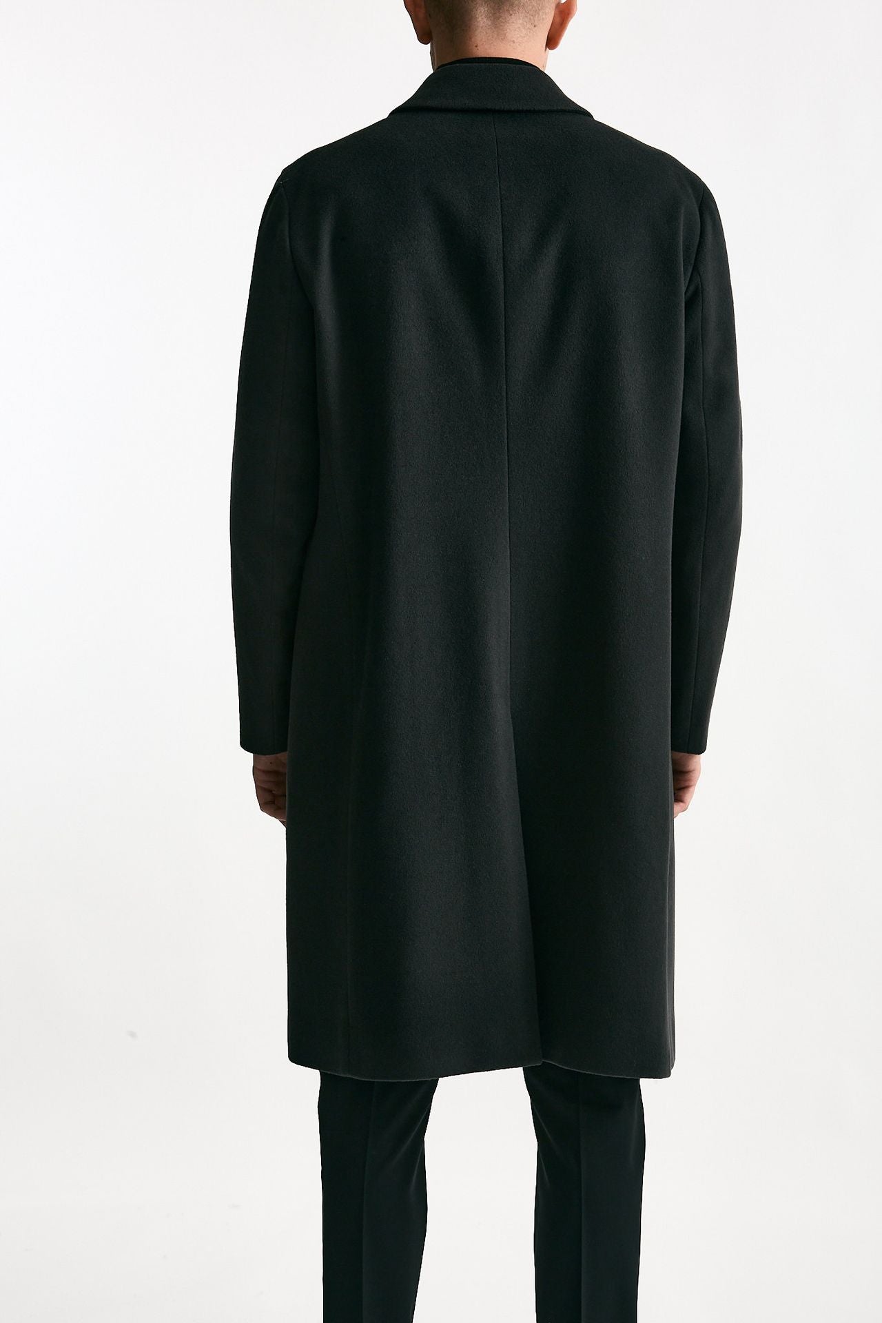 Cappotto monopetto grigio cashmere e lana uomo Lardini - 4