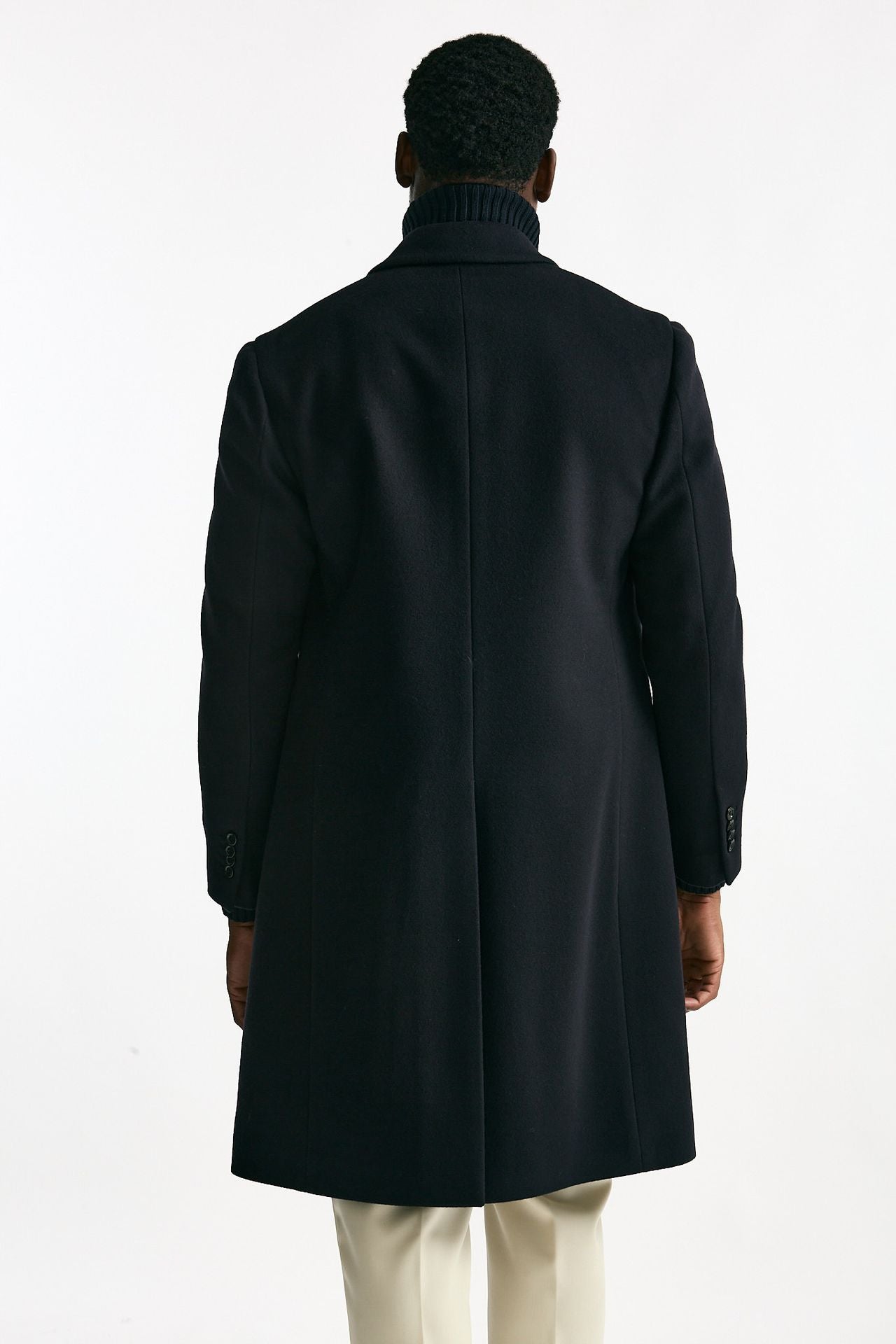 Cappotto doppiopetto in lana blu uomo Lardini - 3