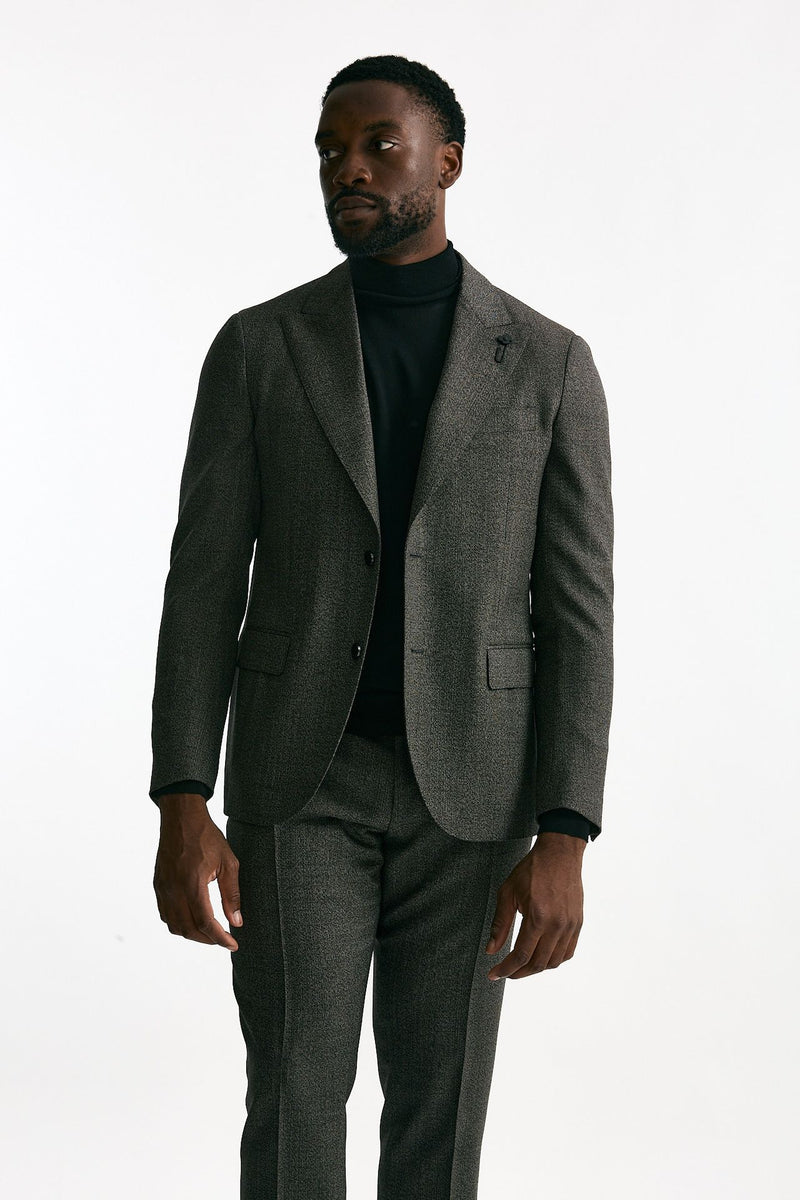 Abito monopetto in lana micro fantasia Lardini Uomo – Pier