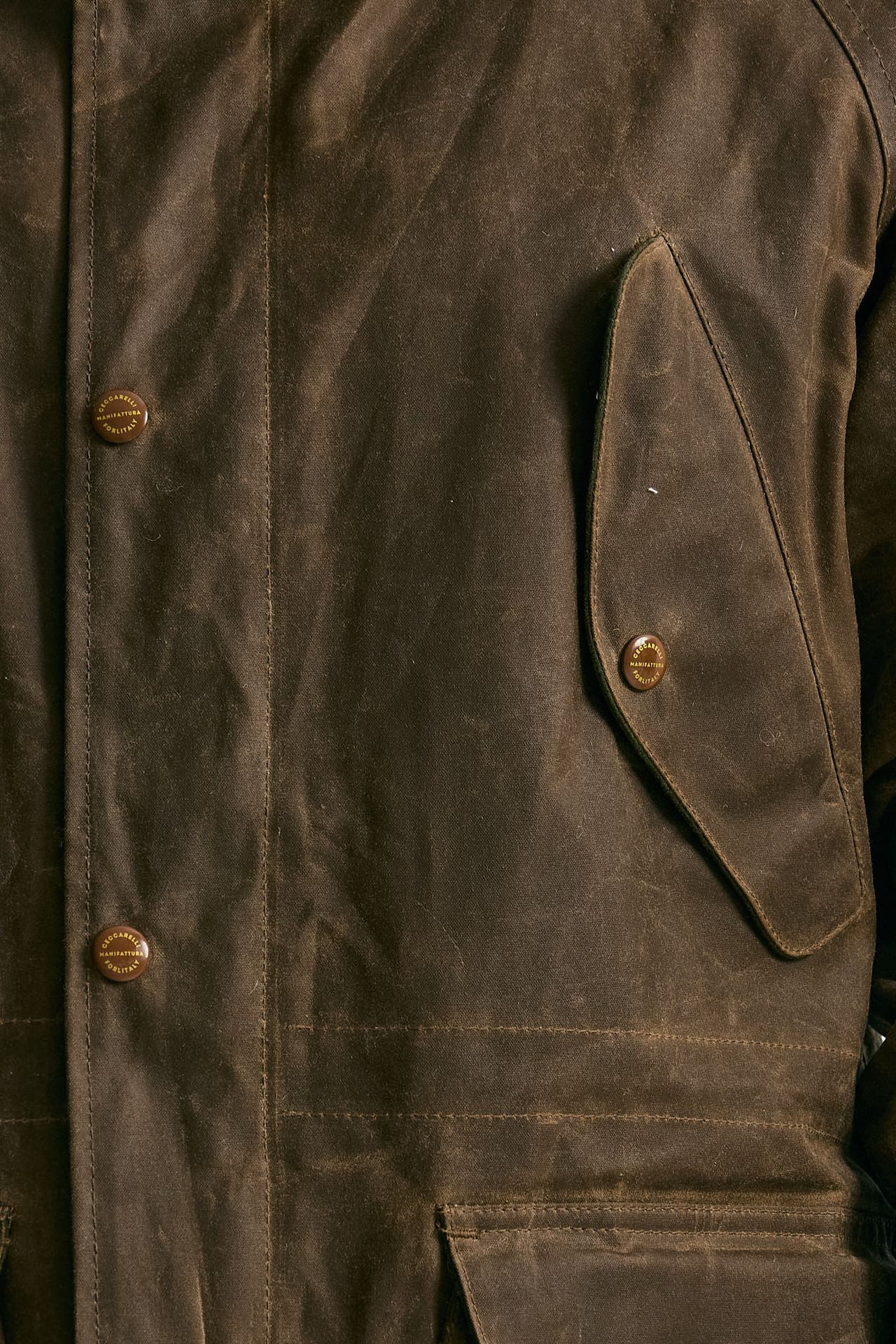 Parka FISHERMAN PARKA in cotone cerato marrone uomo Manifattura ceccarelli - 7