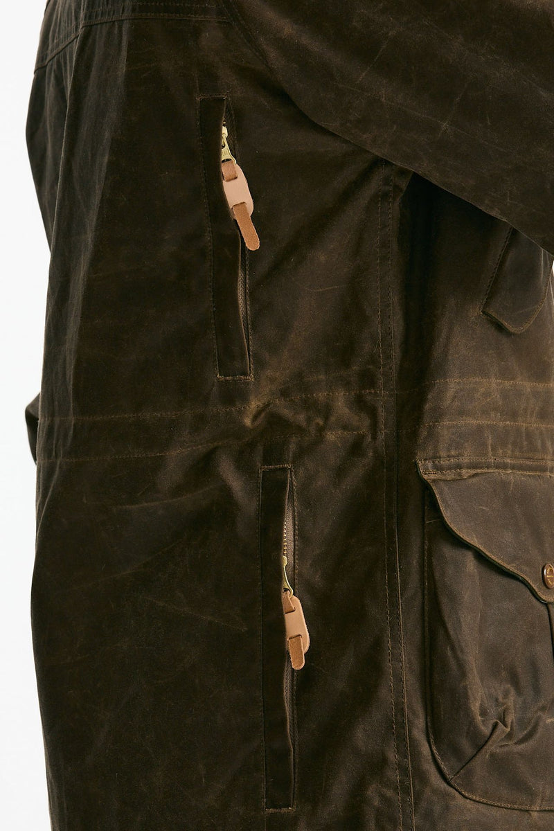 Parka FISHERMAN PARKA in cotone cerato marrone uomo Manifattura ceccarelli - 9