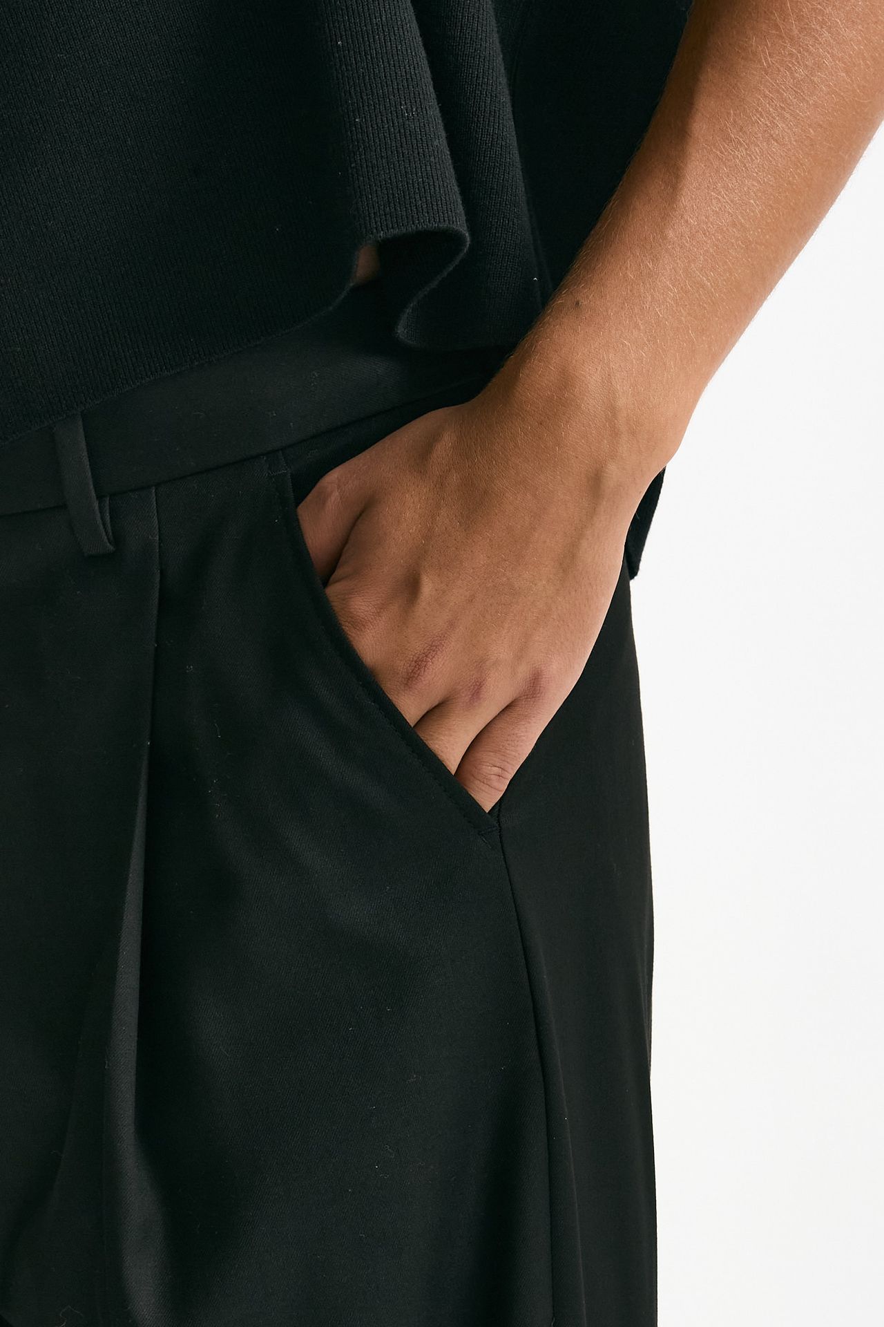 Pantalone gamba ampia nero uomo Marsēm - 5