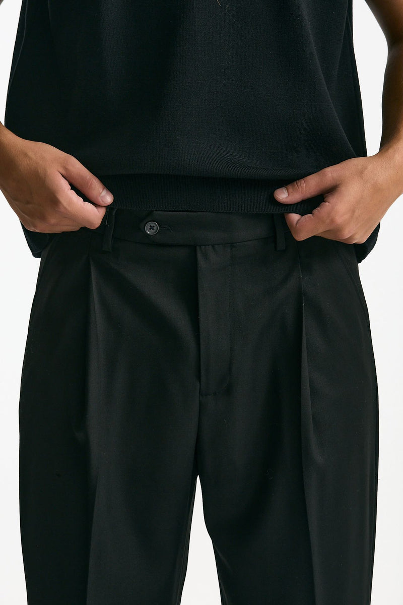 Pantalone gamba ampia nero uomo Marsēm - 6