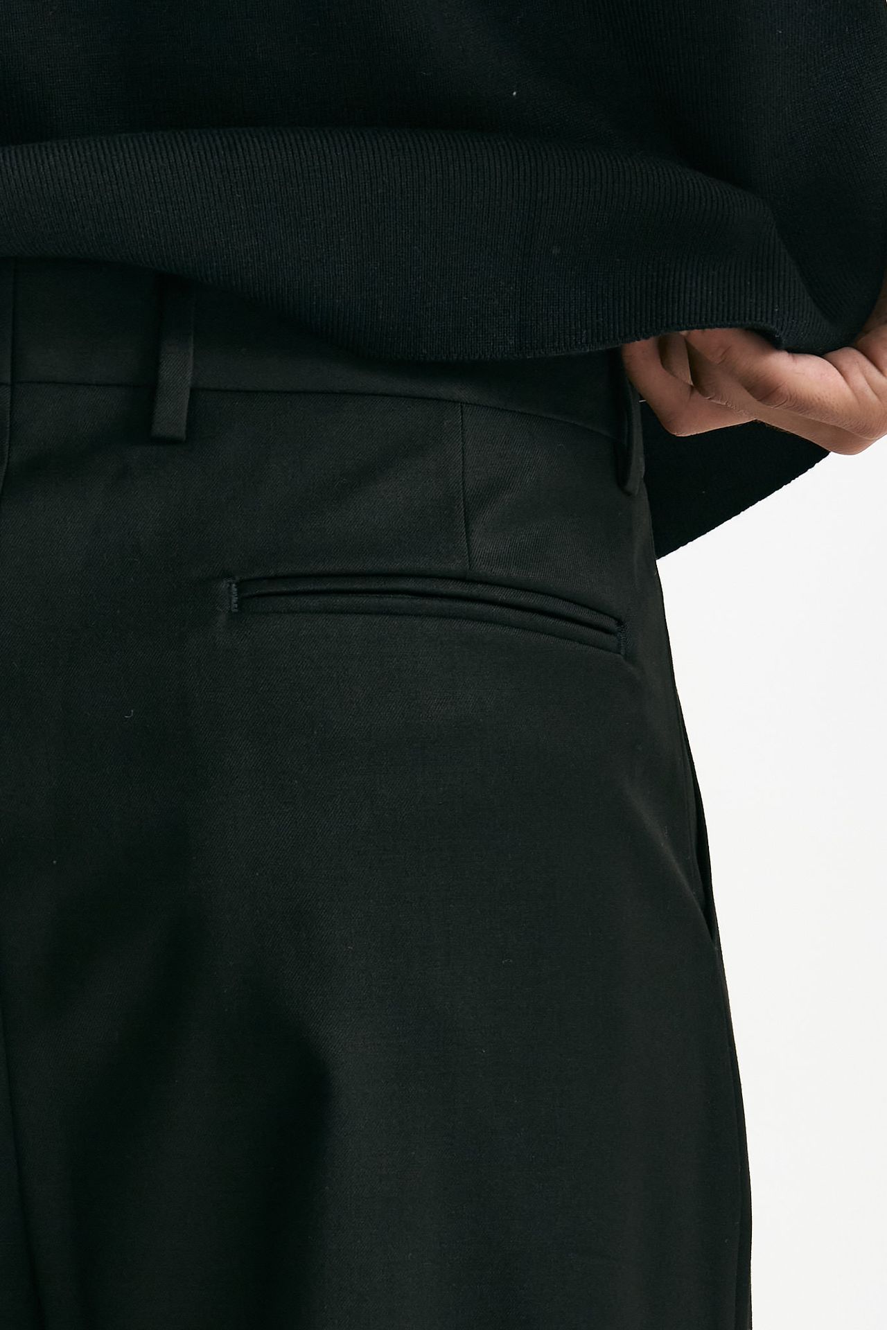Pantalone gamba ampia nero uomo Marsēm - 7
