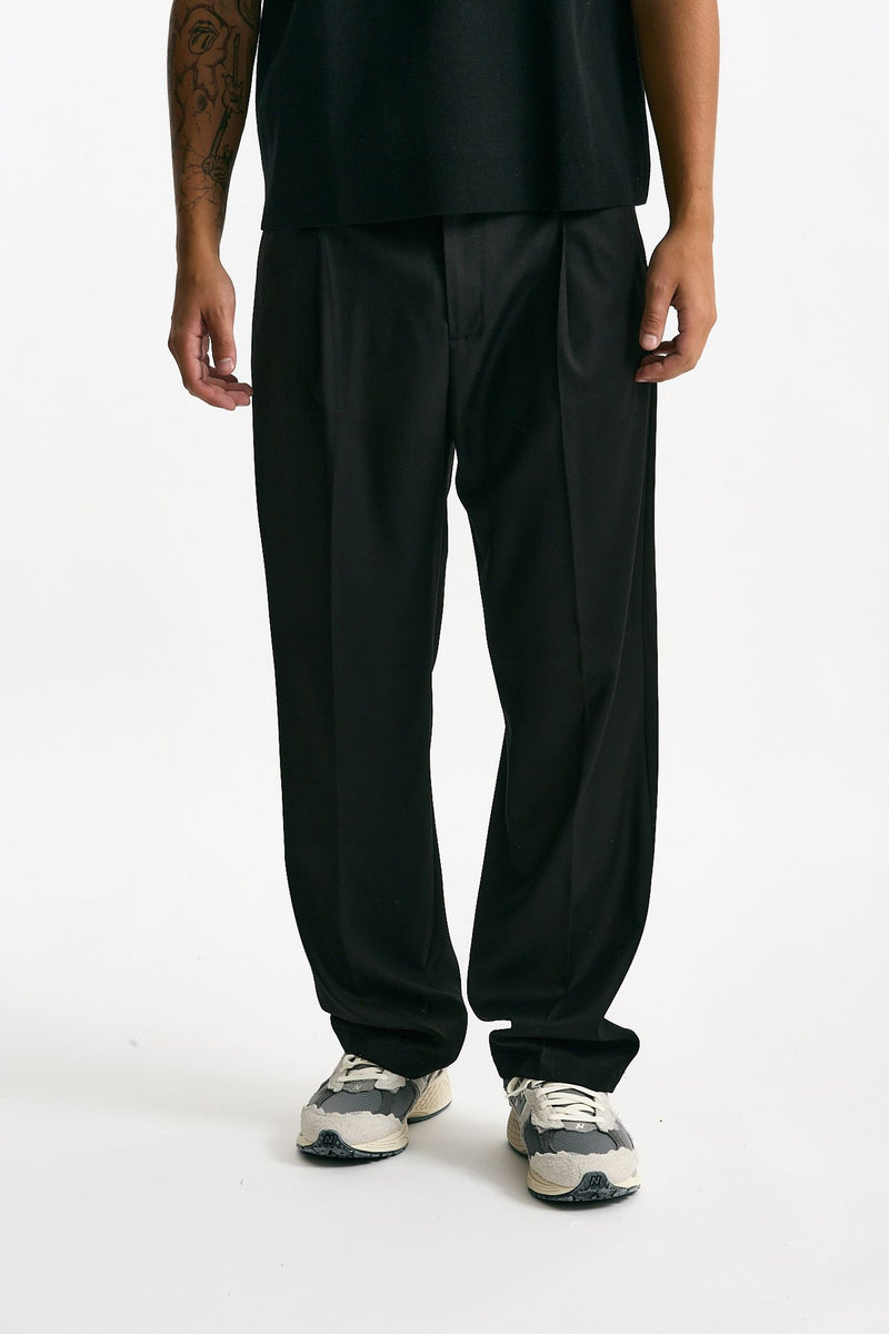 Pantalone gamba ampia nero uomo Marsēm - 1
