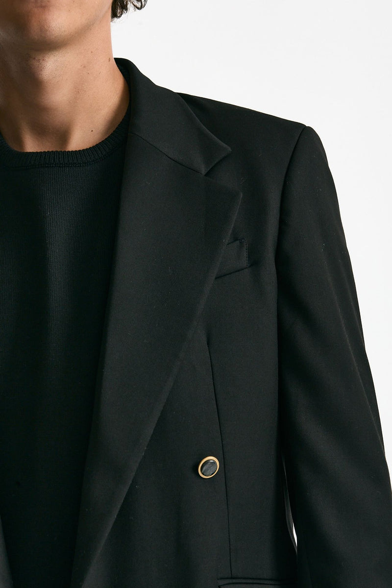 Giacca doppiopetto nero uomo Marsēm - 7