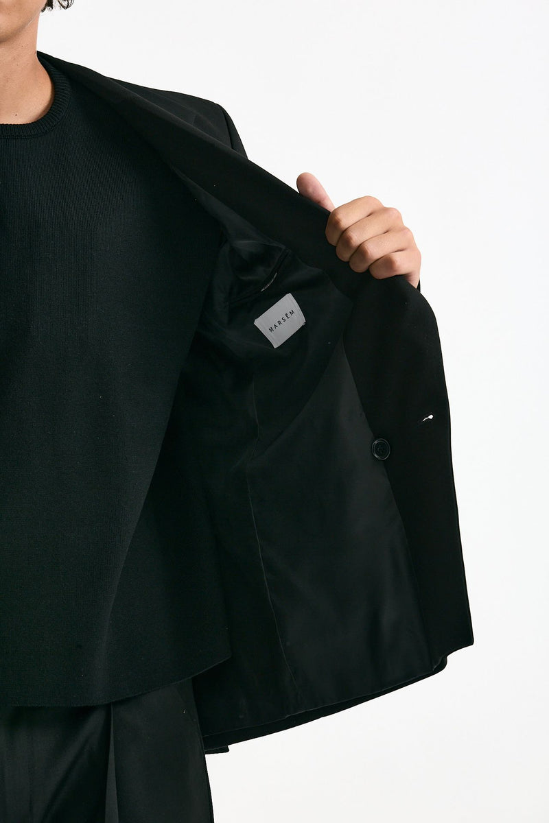 Giacca doppiopetto nero uomo Marsēm - 9