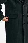 Cappotto monopetto nero misto lana uomo Marsēm - 9