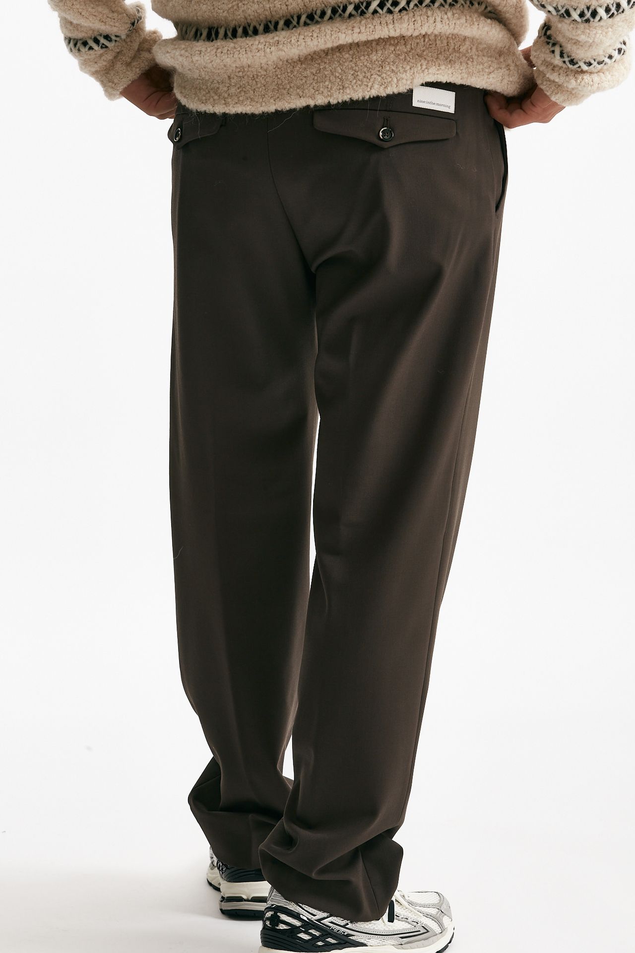 Pantalone FOLD 2 lana e poliestere stretch uomo Nine in the morning - 3
