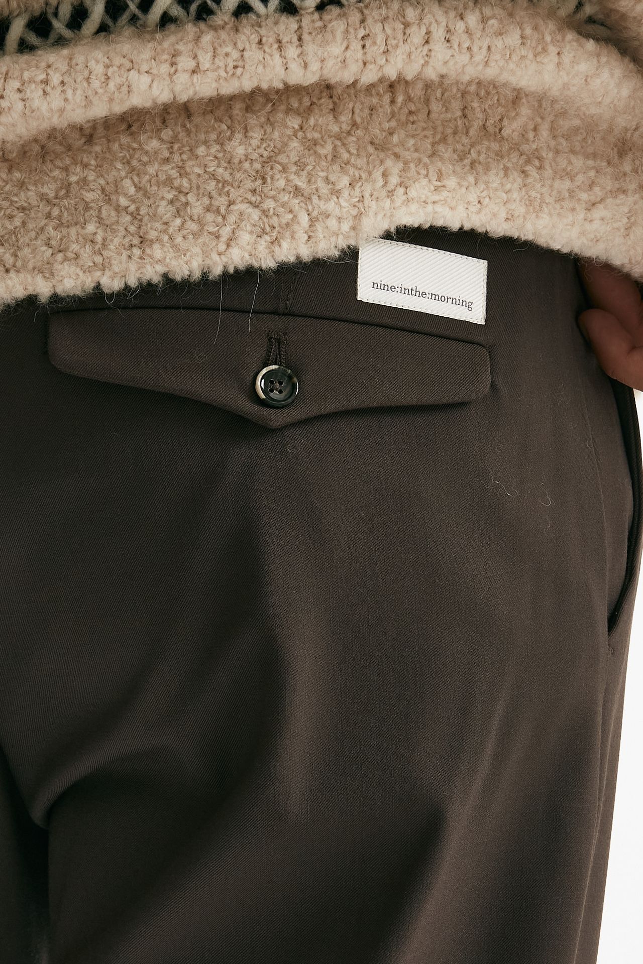 Pantalone FOLD 2 lana e poliestere stretch uomo Nine in the morning - 4