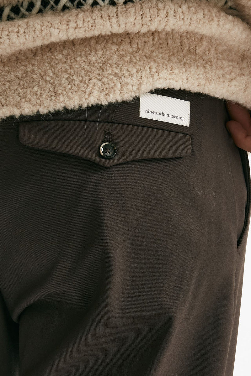 Pantalone FOLD 2 lana e poliestere stretch uomo Nine in the morning - 4