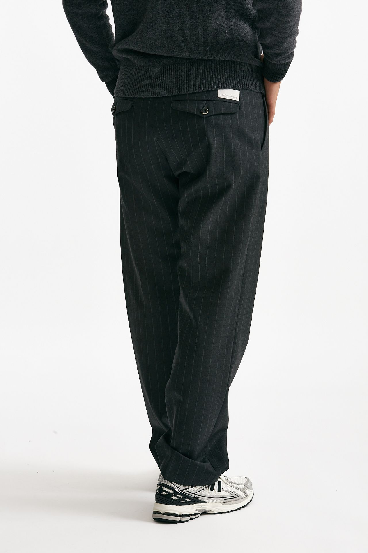 Pantalone FOLD 2 lana stretch gessato uomo Nine in the morning - 3