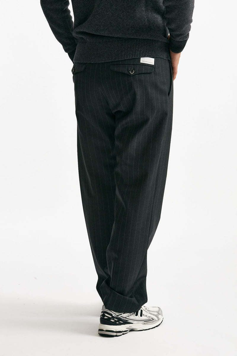 Pantalone FOLD 2 lana stretch gessato uomo Nine in the morning - 3