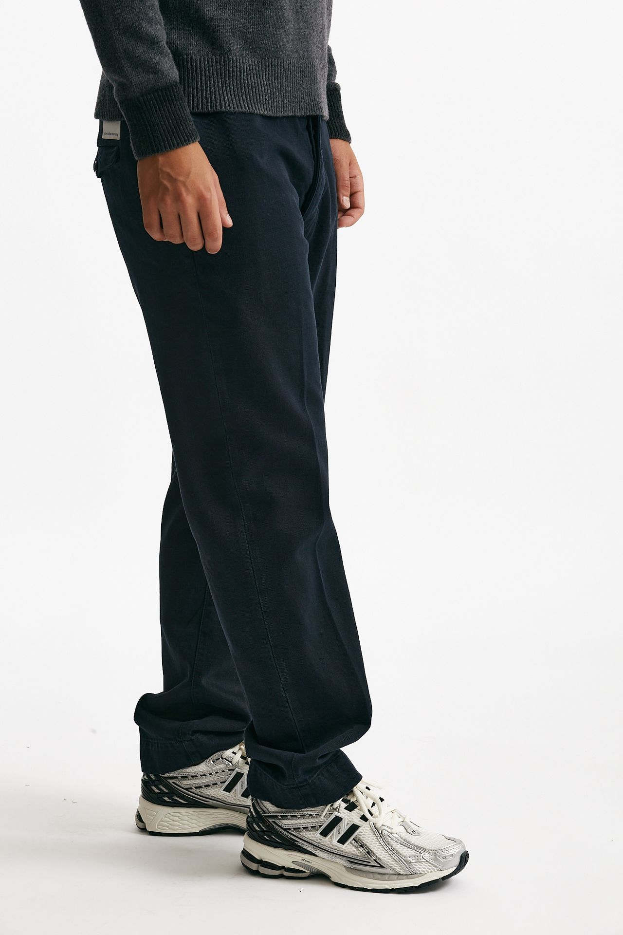 Pantalone TIM in cotone fermo lavato blu uomo Nine in the morning - 3