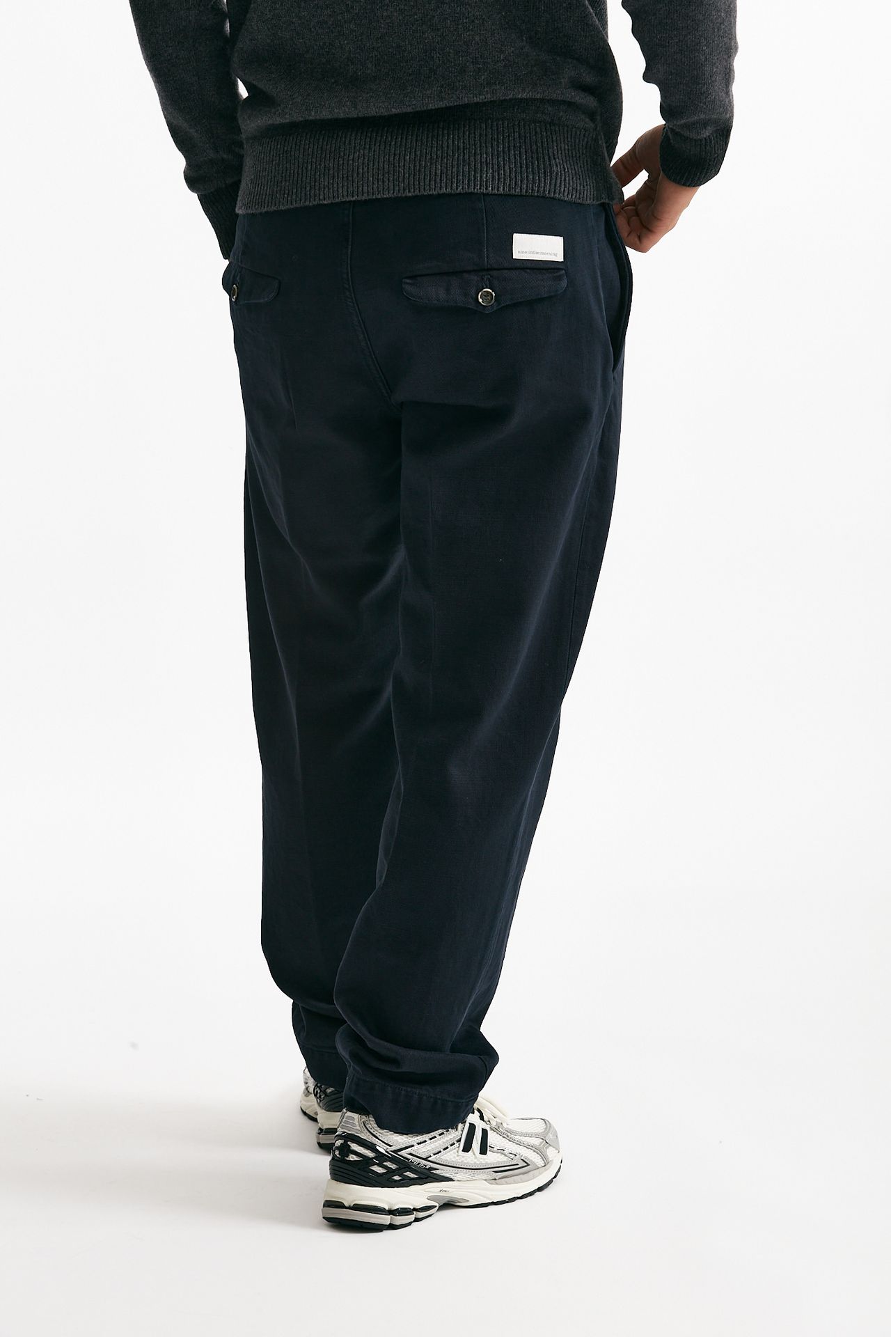 Pantalone TIM in cotone fermo lavato blu uomo Nine in the morning - 1