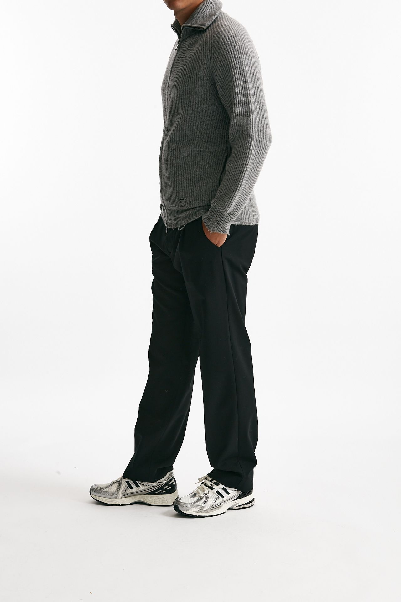 Pantalone FOLD 2 nero uomo Nine in the morning - 4