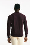 Maglia in lana e cashmere lavata bordeaux uomo Mauro ottaviani - 3