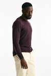 Maglia in lana e cashmere lavata bordeaux uomo Mauro ottaviani - 4