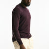 Maglia in lana e cashmere lavata bordeaux uomo Mauro ottaviani - 6